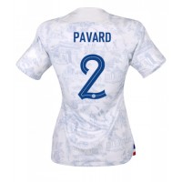 Frankrike Benjamin Pavard #2 Bortatröja Dam VM 2022 Kortärmad